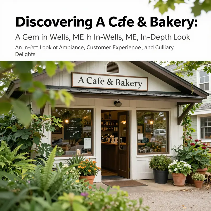 A picturesque view of A Cafe & Bakery's exterior, illustrating the welcoming environment of the venue.