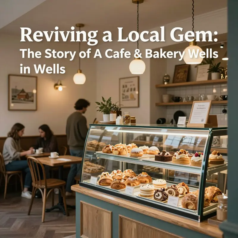 The closed facade of A Cafe & Bakery in Wells, illustrating the impact of its operational status on the community.
