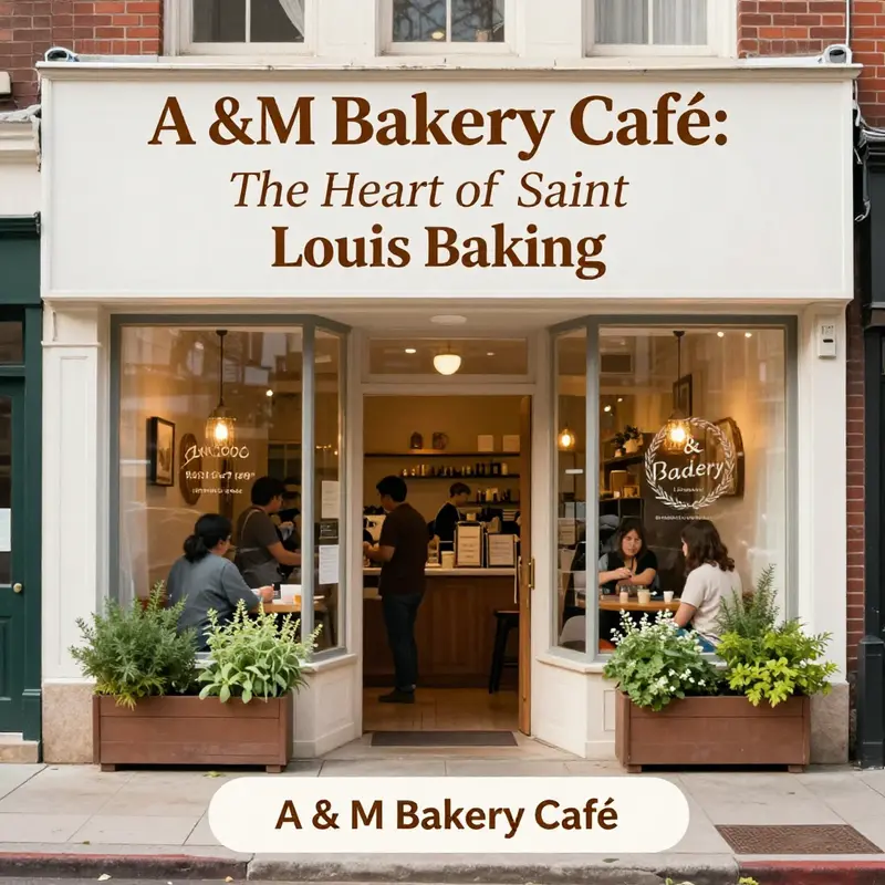 A warm and inviting view of A & M Bakery Café, showcasing its beautiful exterior.