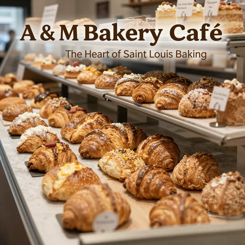 A warm and inviting view of A & M Bakery Café, showcasing its beautiful exterior.
