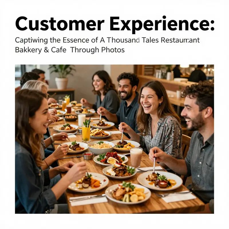 The inviting interior of A Thousand Tales showcases a cozy dining atmosphere with elegant decor and comfortable seating.