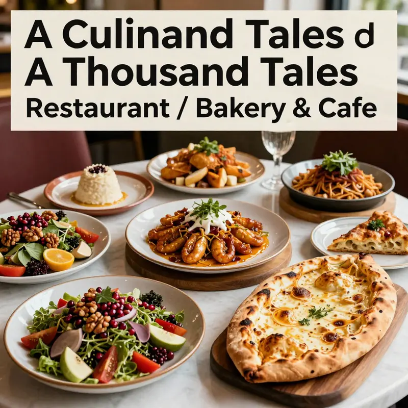 A Thousand Tales Restaurant showcases its inviting exterior, perfect for travelers looking for a delightful dining experience.