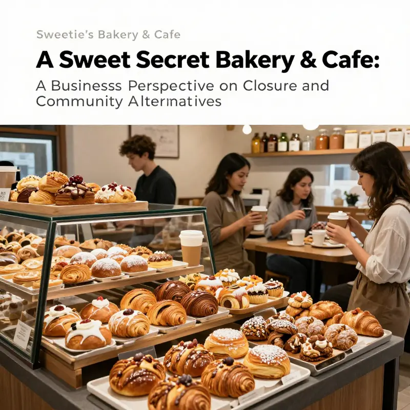 The storefront of A Sweet Secret Bakery & Cafe, marking its closure as a reminder of its impact on the community.