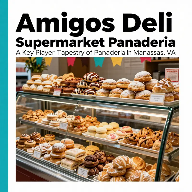 Amigos Deli Supermarket Panaderia – A colorful selection of fresh, traditional Latin pastries.