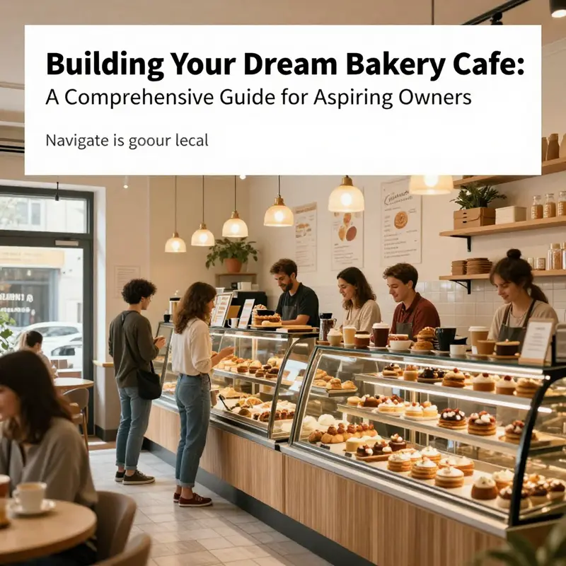 A bustling bakery cafe filled with happy customers and an assortment of pastries, representing a vibrant community hub.