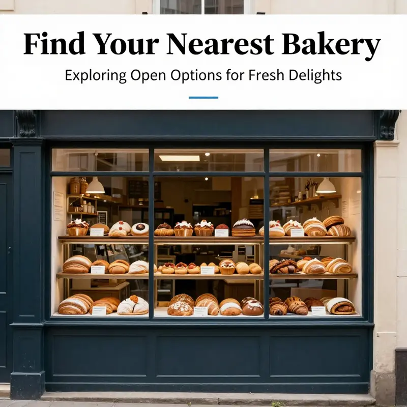 The exterior view of a vibrant local bakery with a variety of baked goods displayed in the window.