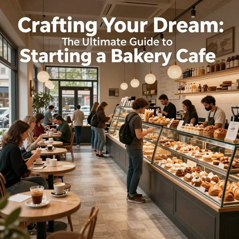 An inviting bakery cafe filled with customers enjoying coffee and pastries.