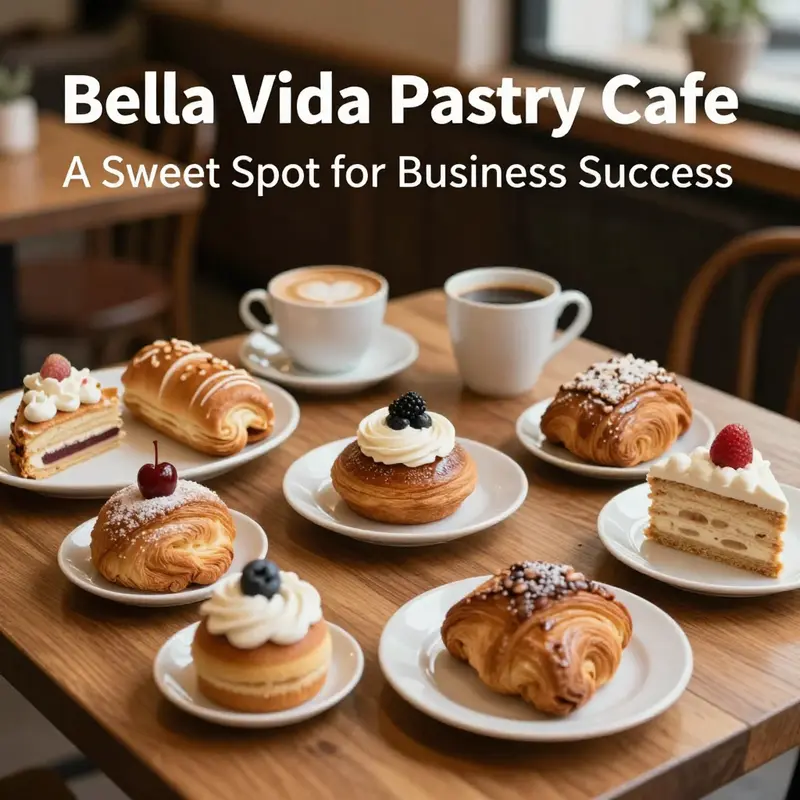 The charming exterior of Bella Vida Pastry Cafe in Clifton, NJ, welcoming patrons with its inviting ambiance.