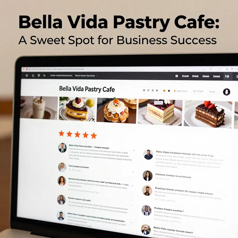 The charming exterior of Bella Vida Pastry Cafe in Clifton, NJ, welcoming patrons with its inviting ambiance.
