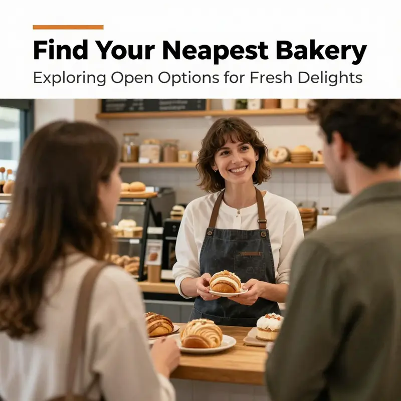 Using a smartphone to find the nearest open bakery using mapping applications.
