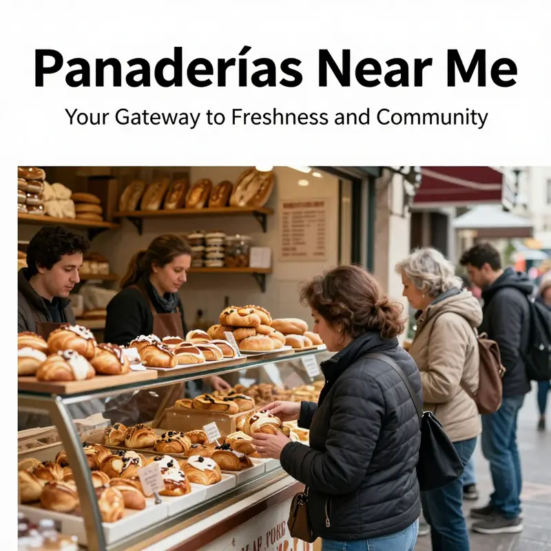 A vibrant bakery scene showing customers enjoying fresh baked goods, embodying the spirit of the local community.