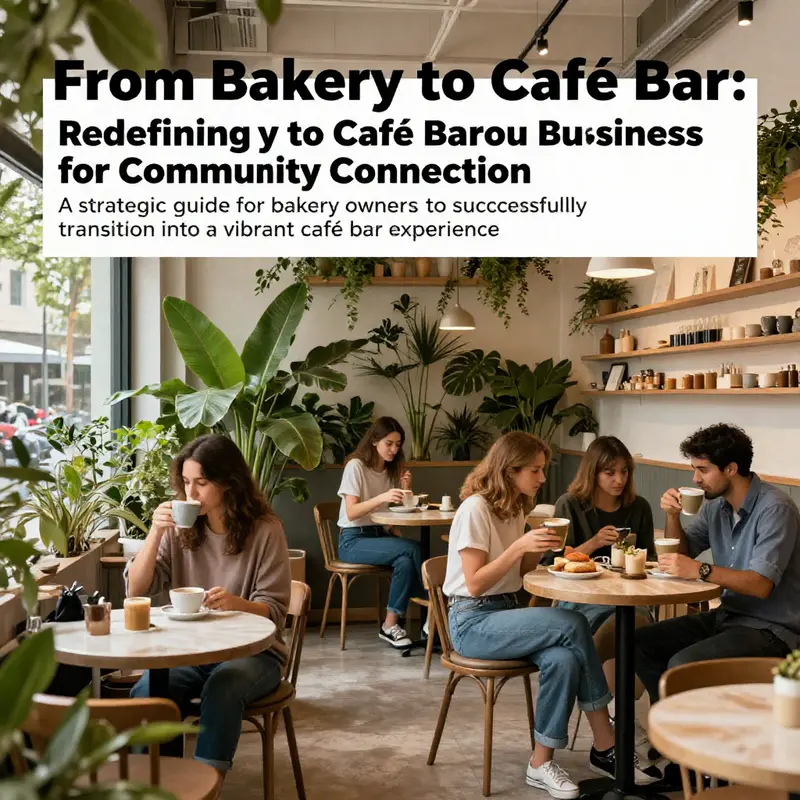 Customers enjoying a vibrant café bar atmosphere with greenery and cozy seating.