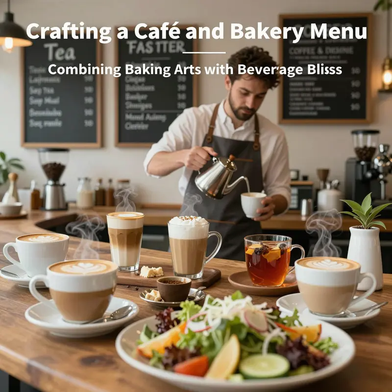 An enticing display of freshly baked goods, showcasing the variety of offerings in a café and bakery menu.