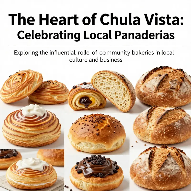 A colorful array of traditional Mexican pastries, representing the diversity found in Chula Vista's panaderias.
