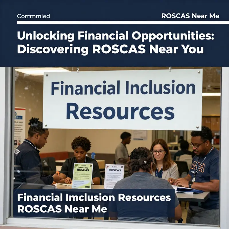 A community gathering showcasing members actively participating in ROSCA financial contributions.