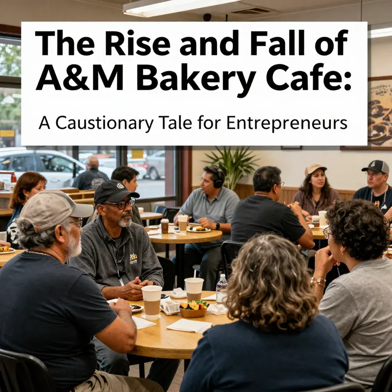 The shuttered A&M Bakery Cafe highlights the end of a cherished community gathering spot.