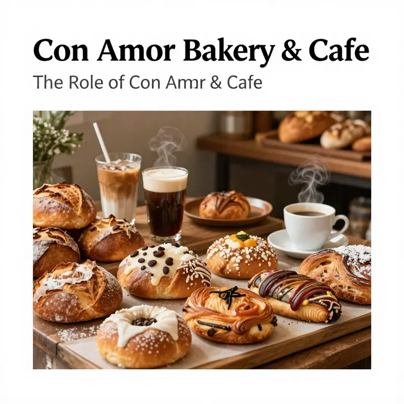 Customers enjoying the vibrant community ambiance at Con Amor Bakery & Cafe.