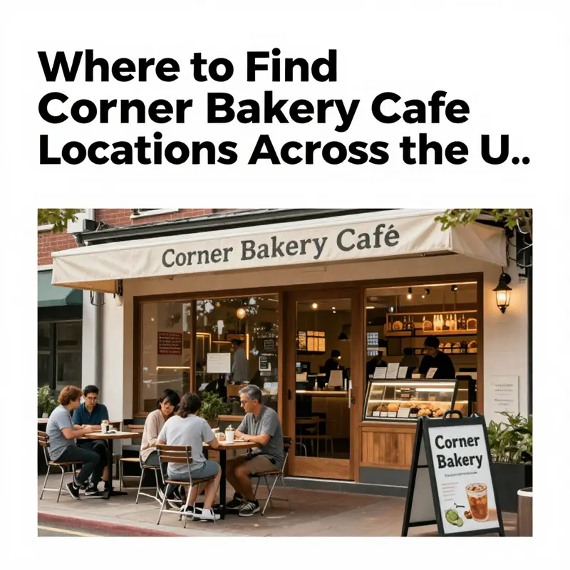 Exterior view of a Corner Bakery Cafe filled with customers enjoying their meals outside.