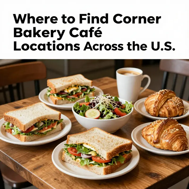 A detailed map highlighting the key locations of Corner Bakery Cafe across the United States.