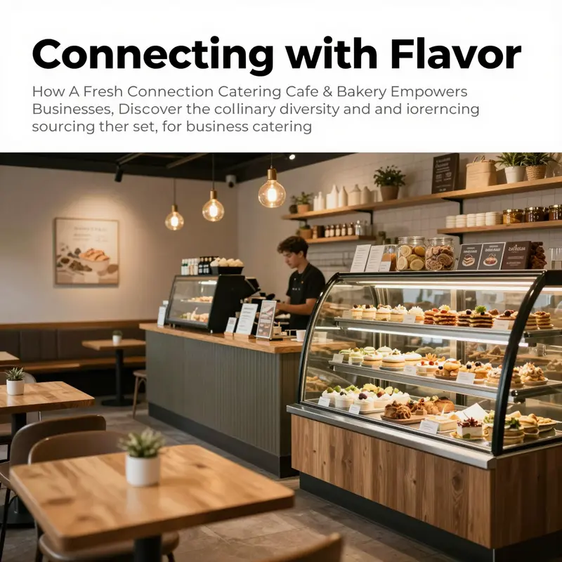 Cozy seating and food displays at A Fresh Connection Cafe, showcasing a vibrant and inviting environment.
