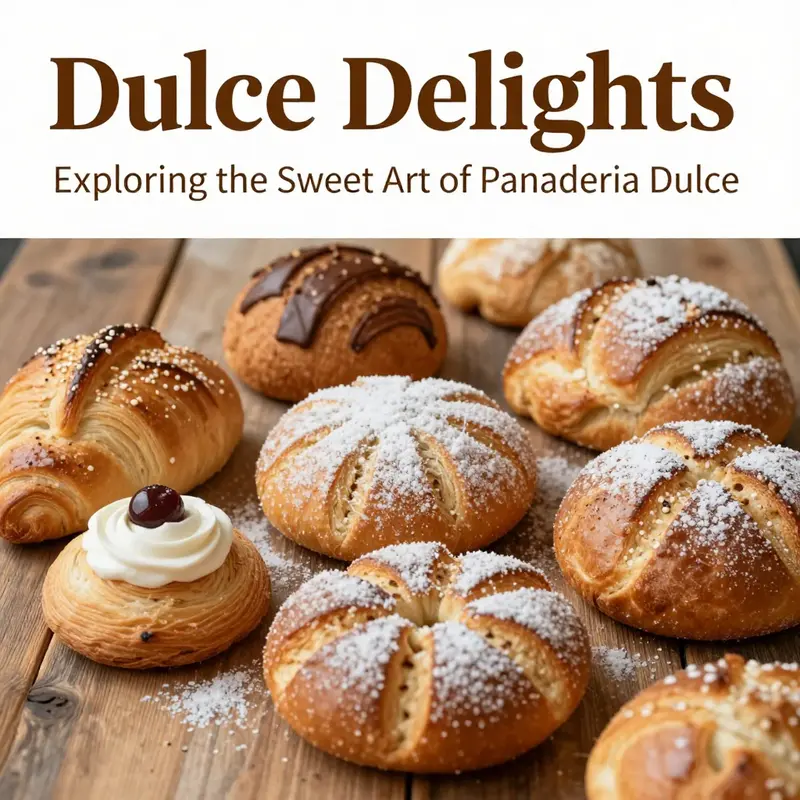 A visually appealing assortment of sweet breads and pastries from various cultures, highlighting the diversity of Panaderia Dulce.