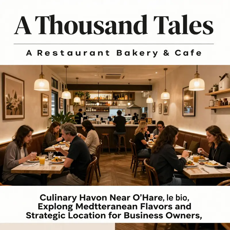 Interior view of A Thousand Tales Restaurant Bakery & Cafe, showcasing cozy decor and patrons enjoying their meals.