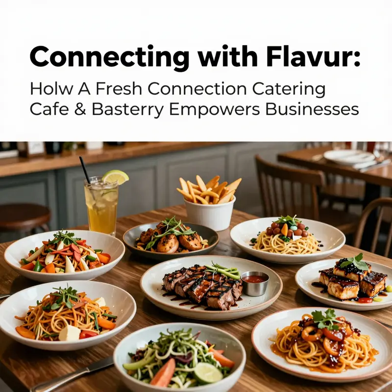 An enticing spread of diverse dishes reflecting the culinary offerings at A Fresh Connection.