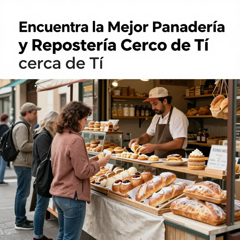El uso de Google Maps simplifica la búsqueda de panaderías y reposterías locales.