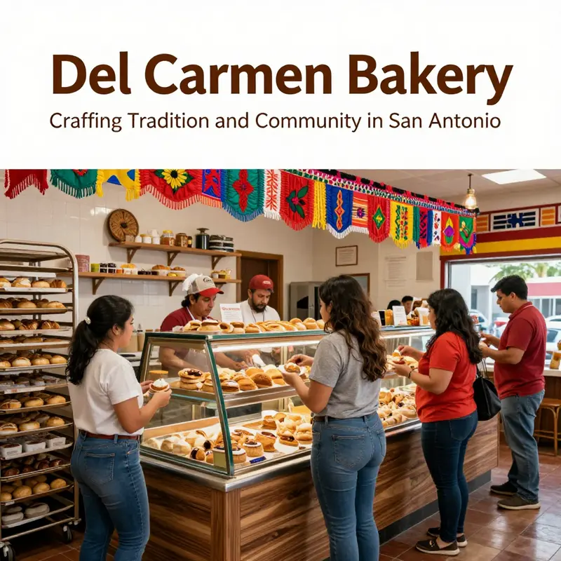 An assortment of authentic Mexican pastries that define Del Carmen Bakery’s offerings.