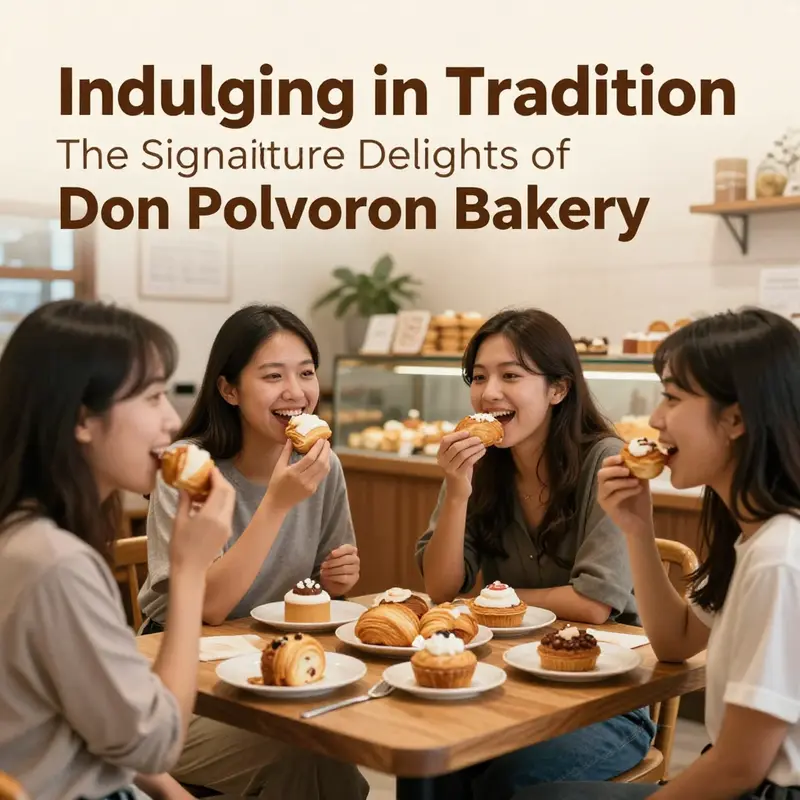 A tempting assortment of Filipino pastries including Polvorón, showcasing the bakery’s commitment to traditional flavors.