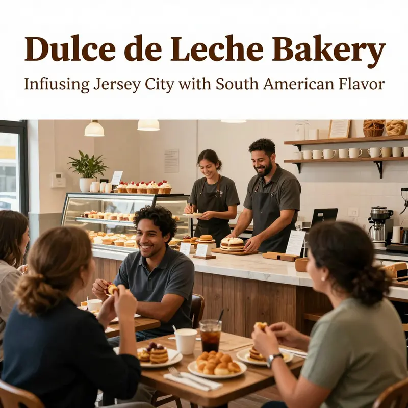 An array of beautifully presented pastries and desserts reflecting the rich traditions of South American cuisine.