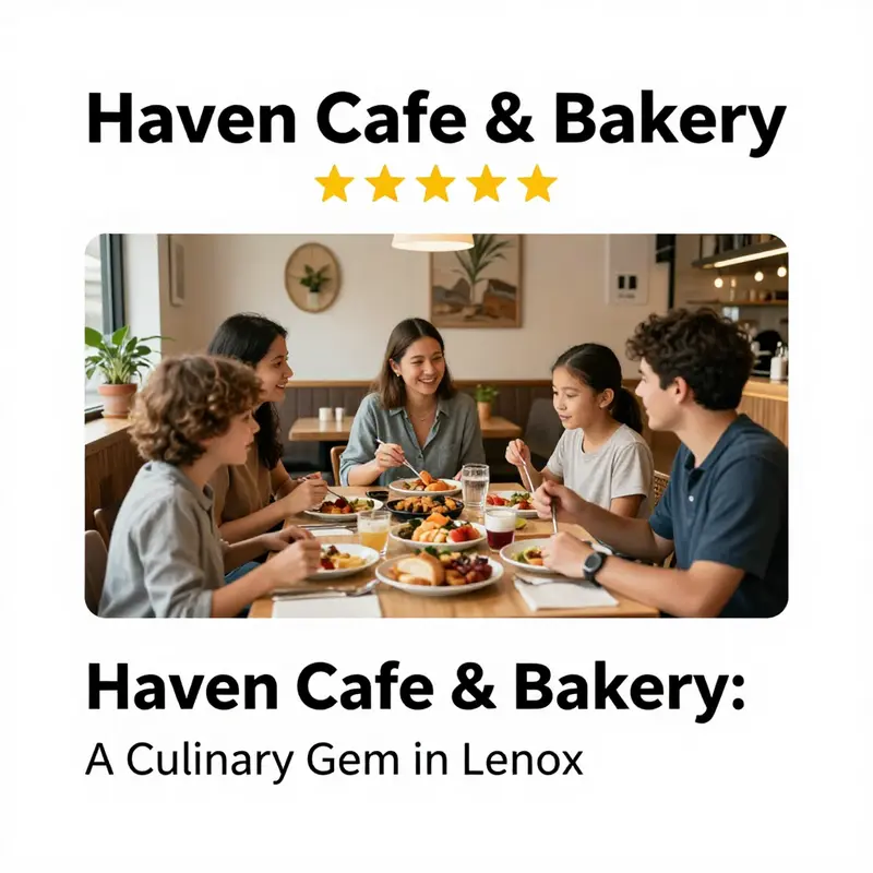 A delicious spread showcasing the variety and quality of menu offerings at Haven Cafe & Bakery.