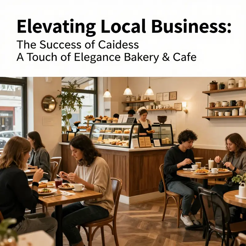 A diverse selection of pastries and sandwiches highlights A Touch of Elegance’s menu offerings.