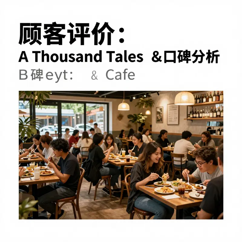 Happy customers enjoying their meals at A Thousand Tales Restaurant.