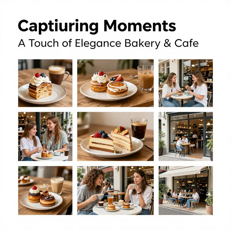 A captivating overview of A Touch of Elegance Bakery & Cafe, showcasing its inviting atmosphere and delectable offerings.