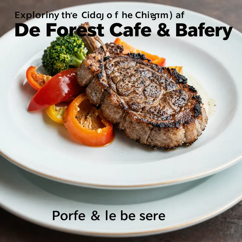 The delightful garden ambiance of De Forest Cafe & Bakery, creating a serene environment for guests.