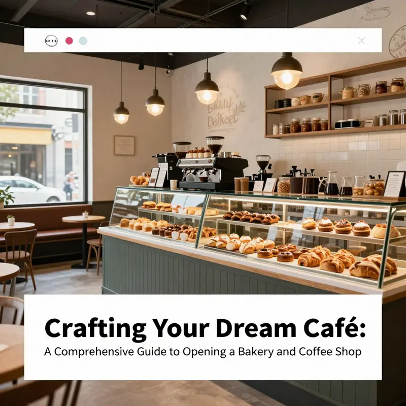 An inviting café showcasing the balance between a bakery and coffee shop atmosphere.