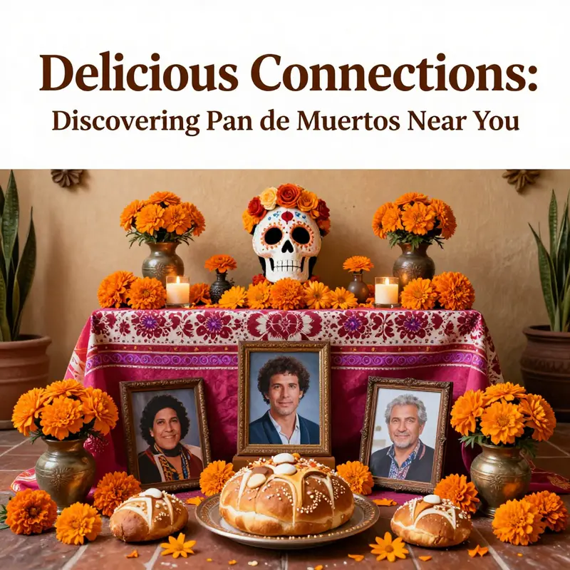 A vibrant display of Pan de Muertos showcasing its intricate designs and festive spirit.