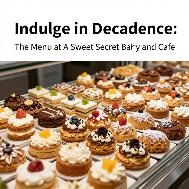 An array of stunning cakes showcasing the artistry at A Sweet Secret Bakery and Cafe.