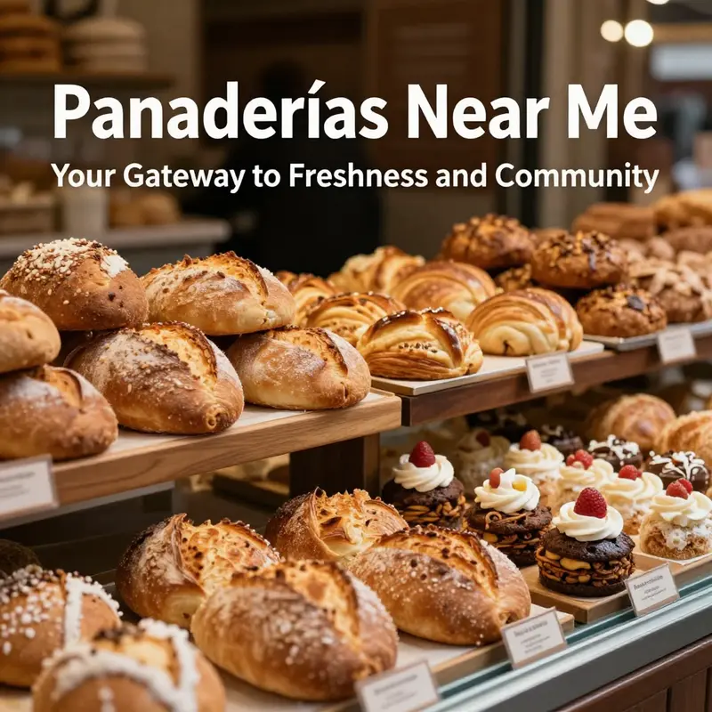 A vibrant array of fresh pastries and bread, inviting customers to explore locally made delights.