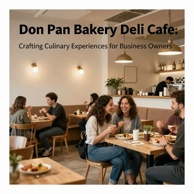 An inviting view of Don Pan Bakery Deli Cafe’s charming exterior, showcasing a welcoming environment for customers.