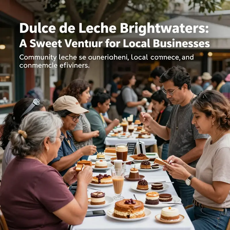 Dulce de Leche Cake Shop invites locals with its delightful window displays.