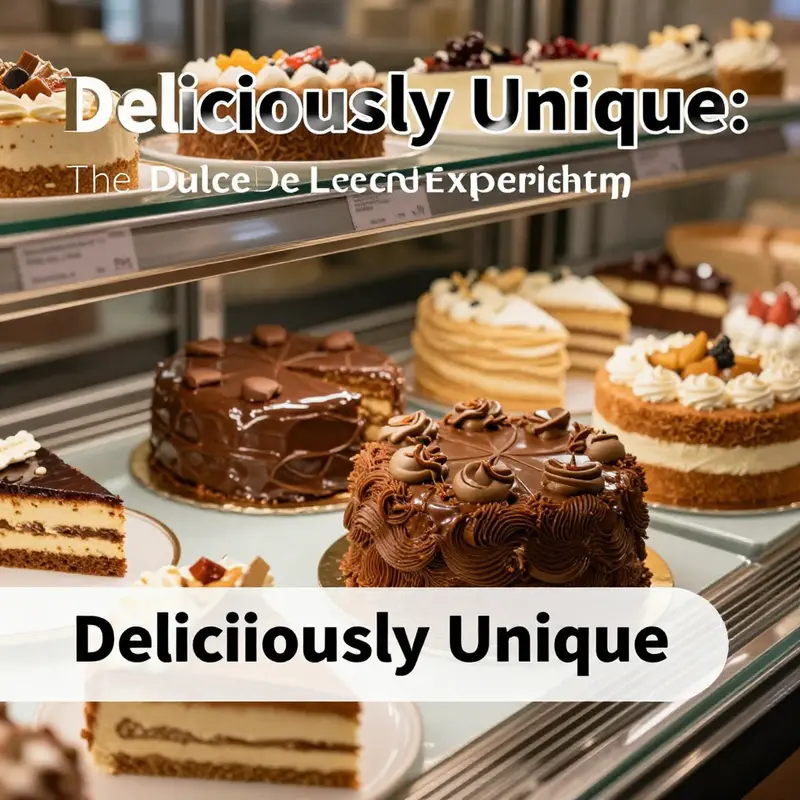 A tempting selection of dulce de leche-themed desserts at the Dulce De Leche Cake Shop.