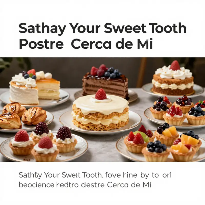 A vibrant selection of desserts capturing the essence of local flavors and creativity.