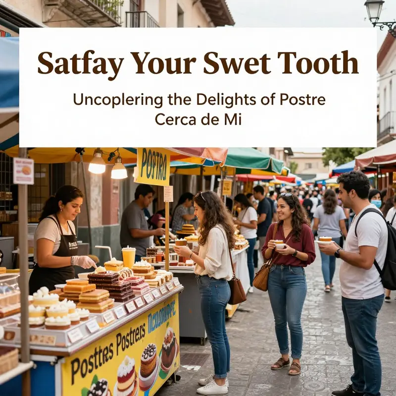 A vibrant selection of desserts capturing the essence of local flavors and creativity.