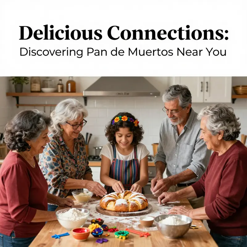 A vibrant display of Pan de Muertos showcasing its intricate designs and festive spirit.