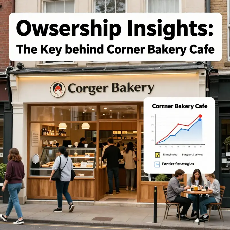 An organizational overview showcasing the ownership structure of Corner Bakery Cafe under Inspired Brands, Inc.
