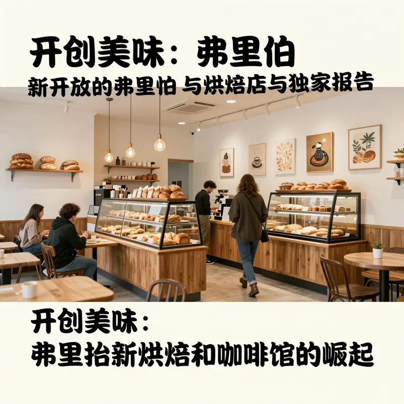 现代化的烘焙店内部环境，展现出舒适的用餐氛围。