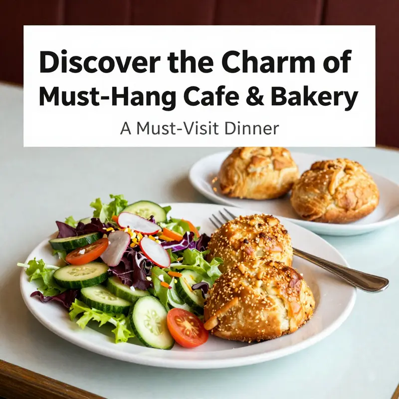 The inviting retro atmosphere of Must-Hang Cafe & Bakery filled with cheerful patrons.
