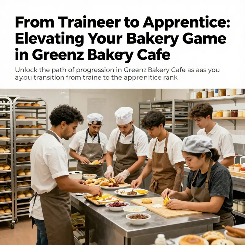Dynamic bakery scene from Greenz Bakery Cafe showcasing players participating in baking and customer service.